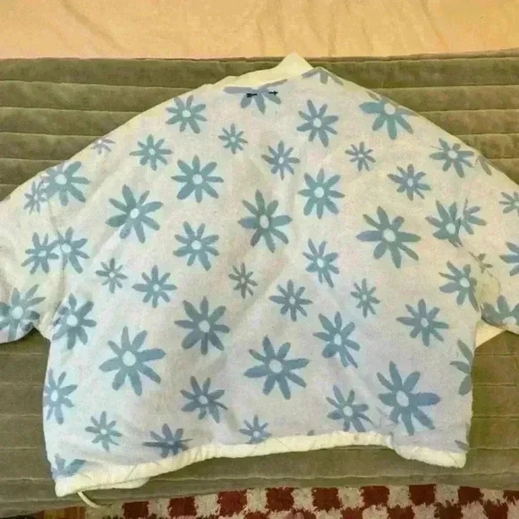 Terry cloth printed bomber - reversible - Picture 4 of 6